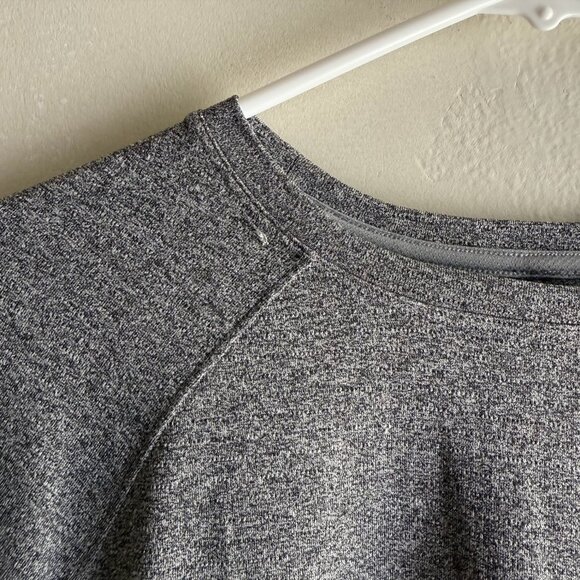 LULULEMON LICENSE TO TRAIN CLASSIC FIT T-SHIRT HEATHERED BLACK SIZE 8 - Picture 4 of 7